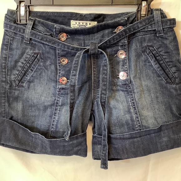 7 For All Mankind Pants - Seven‎ for all mankind blue jean denim shorts size 26
